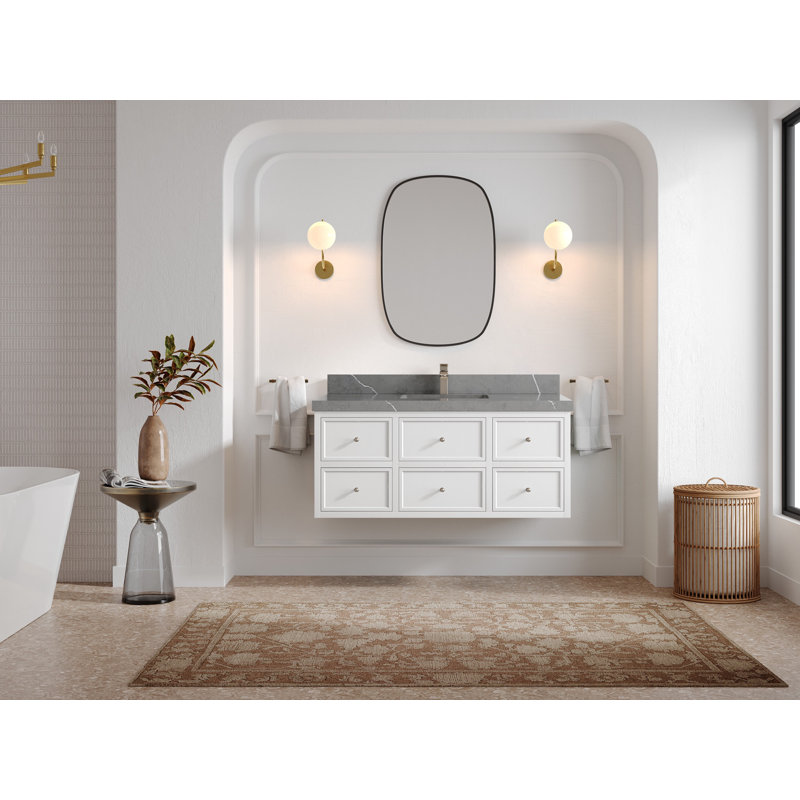 Roswell X P 22 po D Meuble-lavabo simple, 2 PO – Piatra gris