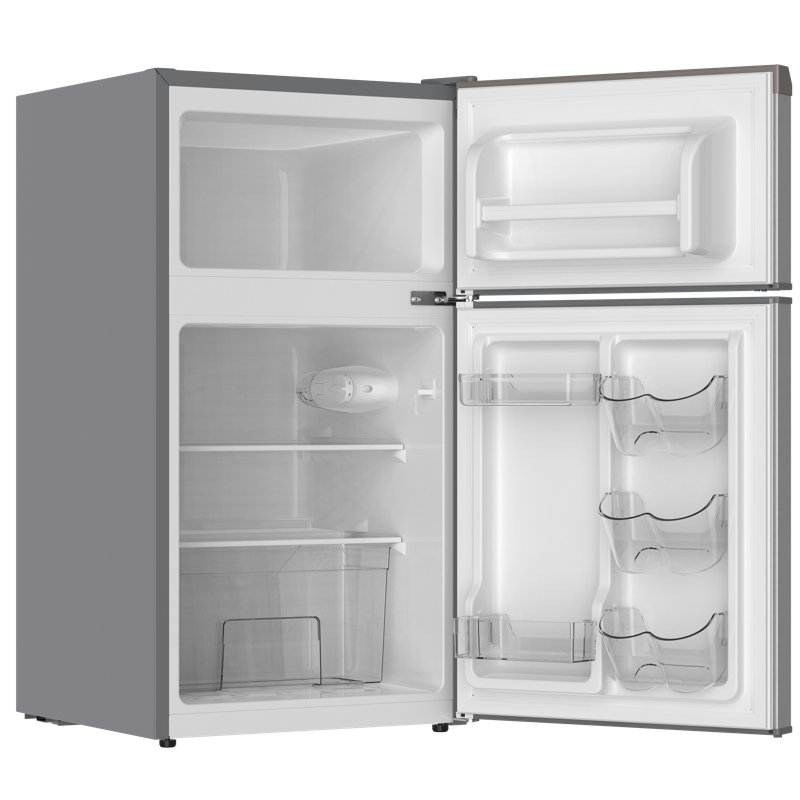 Frigidaire 3,1 pieds cubes Pi. Réfrigérateur rétro compact, mini réfrigérateur 2 portes avec ouvre-bouteille latéral intégré