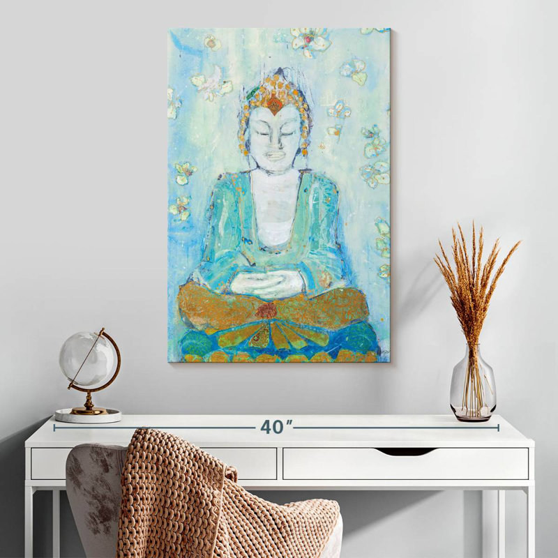 Leisha Buddha Flowers, 30" H x 20" W