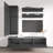 Wachter 63" Modern Floating Wall Mounted Entertainment Center with 16-Color LED Lighting, High Gloss Finish-740644958