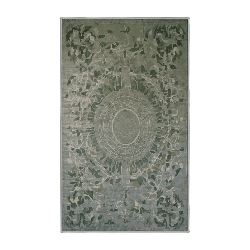 Machine Washable Brown Area Rug, Rectangle 7' x 9'