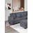 Sectional sofa with footstool
