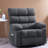 Ergonomic Recliners For Small Spaces, Gray Metal Swivel Chair