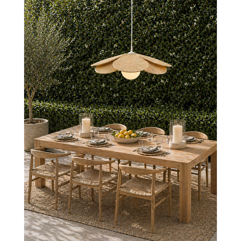 Cabo 1 Light Petal Outdoor Pendant