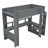 Wood Twin Loft Bed With Desk, Multi, Led, Charging, Dark Gray Finish Storage Spaces, Charging Point
