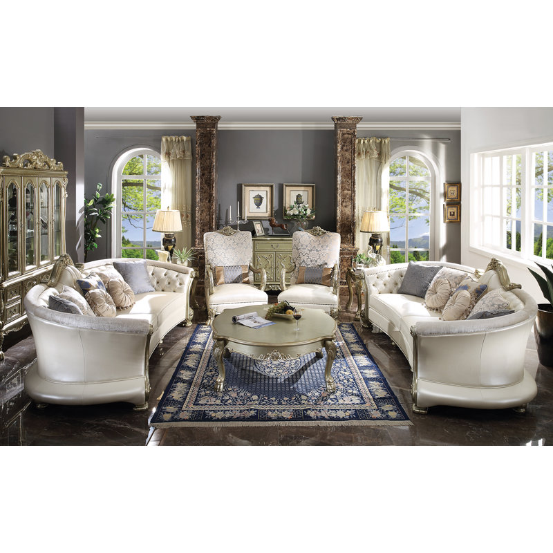 Forde 113'' Faux Leather Sofa
