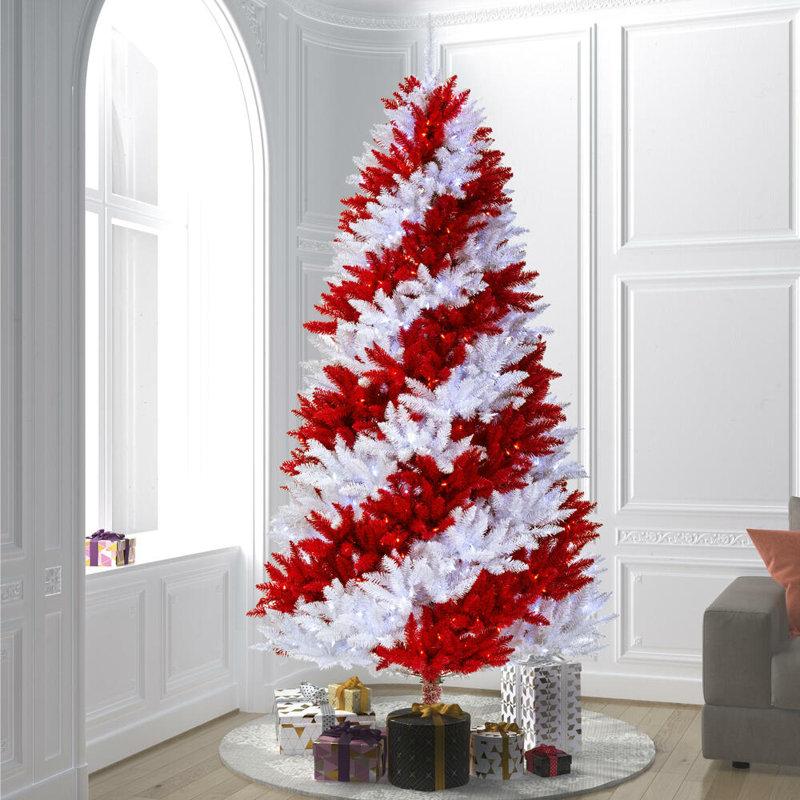 Gu 9' H Lighted Artificial Pine Christmas Tree