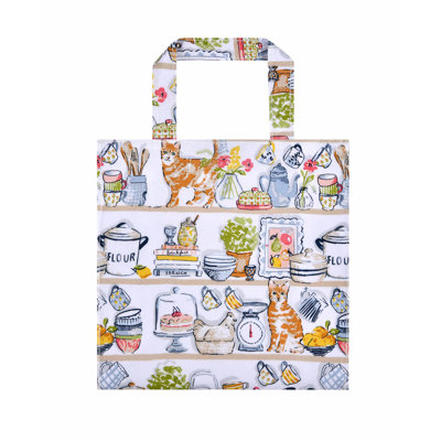 Pantry Cats 100% Cotton, PVC Coating Picnic Tote Bag