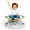 Chaise pivotante sensorielle pour enfants, chaise pivotante pour enfants autistes, capacité de 220 lb avec poignée de sécurité et base antidérapante, pour l'entraînement de la coordination du corps, vert fruit