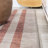 Amondo Modern Distressed Stripe Machine-Washable Ivory/Peach Rug-1481360516