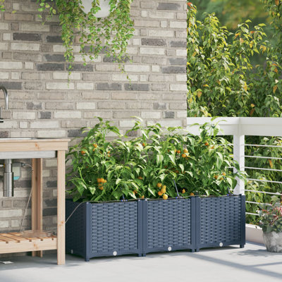 Garden Planter Plastic 120 X 40 X 37.5 Cm Planters