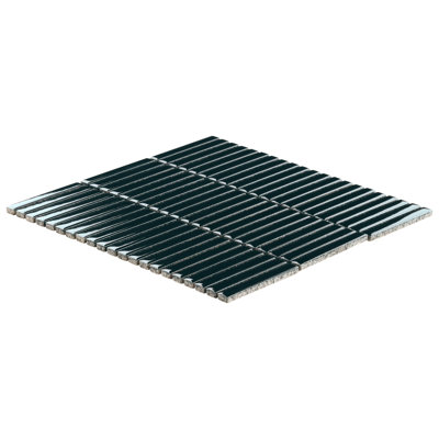 Monogram Stacked 11.19 In. X 11.9 In. Glossy Porcelain Mosaic Floor And Wall Tile (0.92 Sq. Ft. / Each)