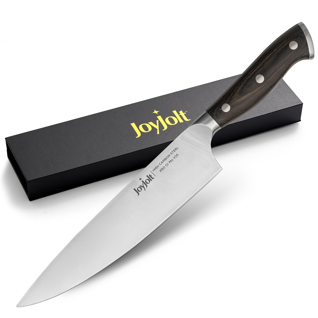 Joyjolt 8-In Chef Knife High Carbon Steel Kitchen Knife JoyJolt
