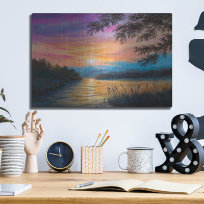  'Breaking Dawn' by Campbell Frost Metal Wall Art, 16" x 12"