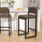 Comfortable Faux Leather  Dining Chair With Slightly Reclined Backrest And Straight Legs For Enhanced Support-1133755859