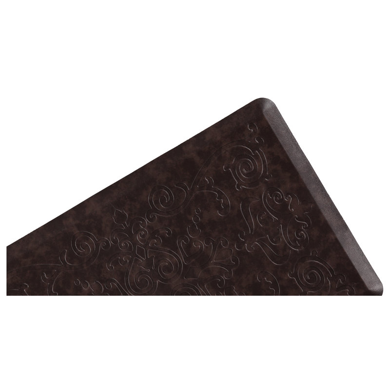 Tapis de sol anti-fatigue, Rectangle 1 pi 8 po x 3 pi 3 po, Espresso