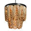 Lustre perlé en bois à 2 niveaux-372547270