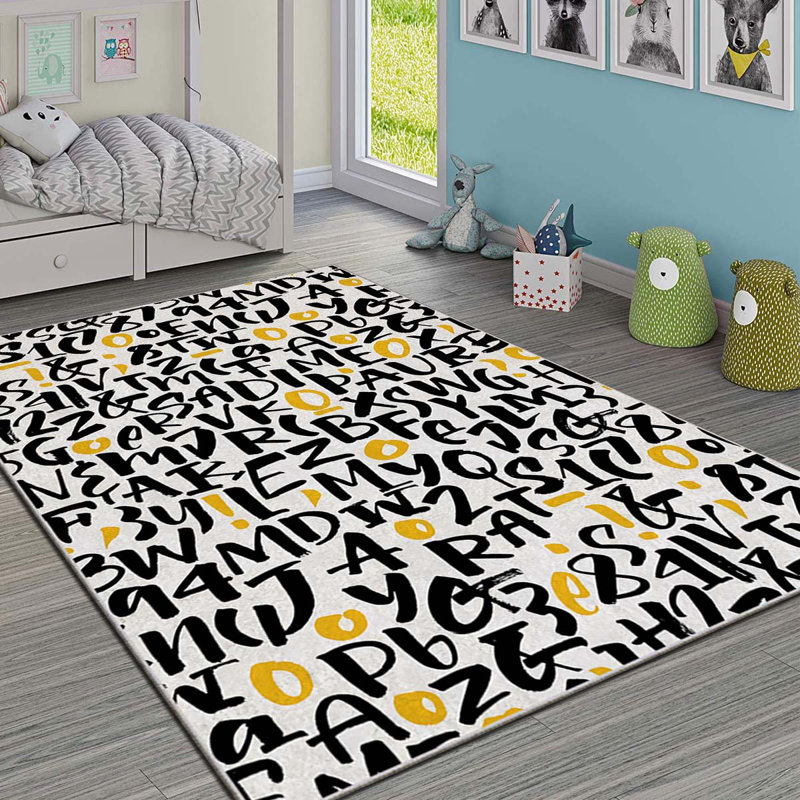 Luxurious Area Rug, 4.6 x 7.2 ft, 100% Polyester, 740 g/m² | Non-Slip Felt Dot Underside, Laminated Sponge for Comfort, Antibacterial & Easy to Clean | Stylish Velvet Fabric with Digital Print, Machine Washable