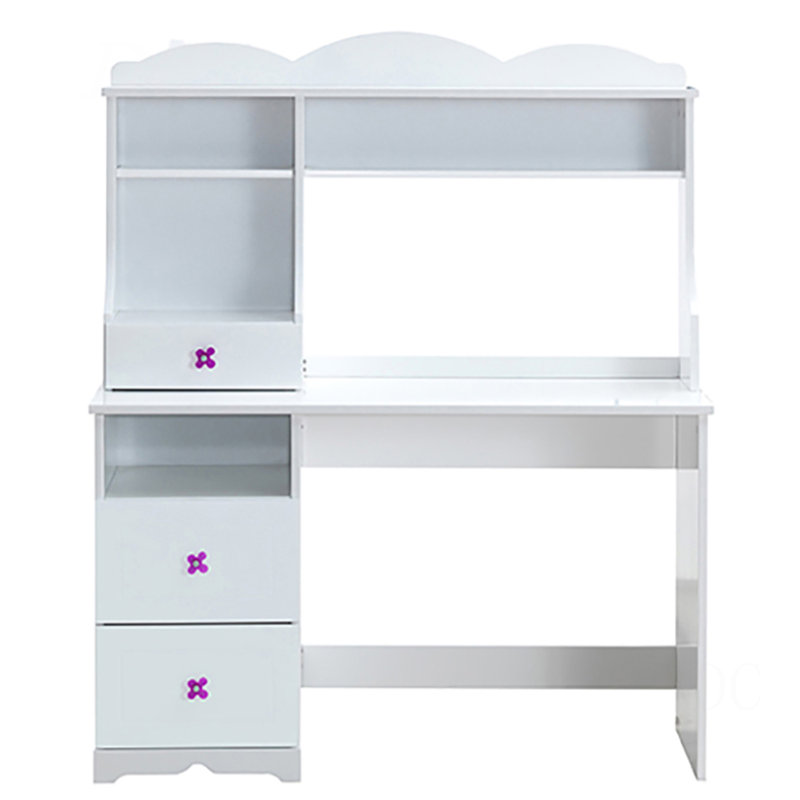 White 2-Drawer Writing Desk