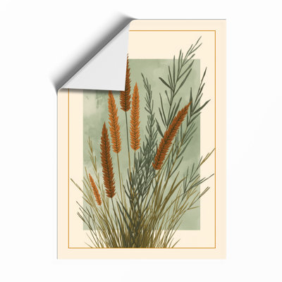 Sedge and Spikes Botanical - Framed Print