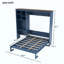 Lit escamotable avec bureau intégré et armoire de rangement à étages-835673385