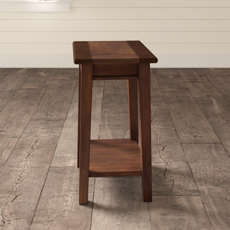 Eftim Plantation-Grown Mahogany End Table