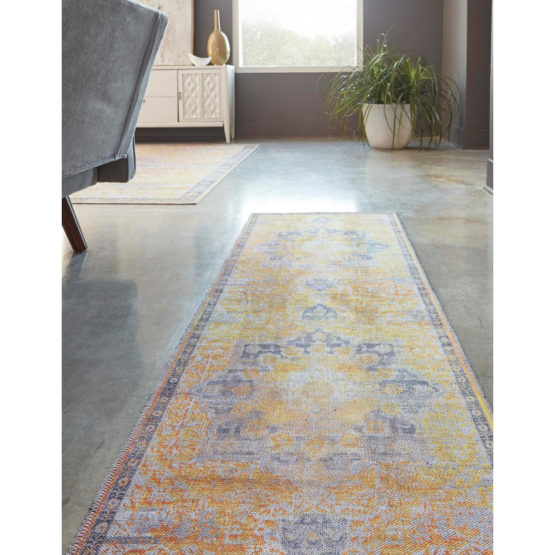 Hymel Oriental Indoor Rug, Runner 2' x 10'