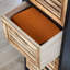 Ribal Fully Assembled 5 Drawer Black and Oak Chest Storage Unit