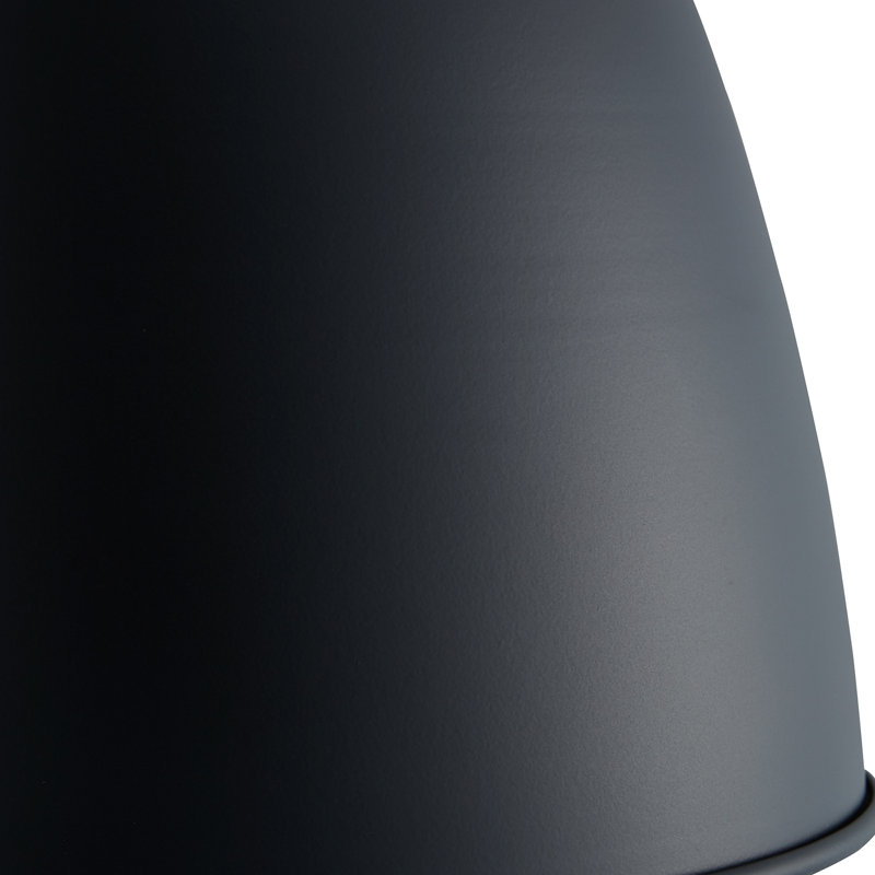 Plafonnier encastré simple 10,25 po 1-light Pasha, Noir
