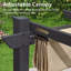 Pergola en aluminium avec auvent-87467621-81082243