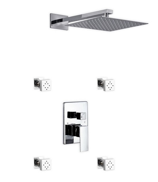 Cahoon Complete Shower System with Rough in-Valve