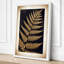 Golden Fern Fronds Botanical - Wrapped Canvas-2112556190-2112556188