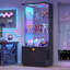 Glass Display Cabinet with Sensor Light and Lock-1761024503