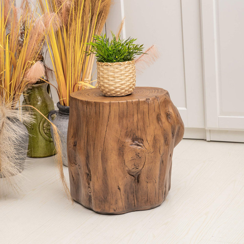 Table de bout cylindrique Adeife de 16,54 po de hauteur