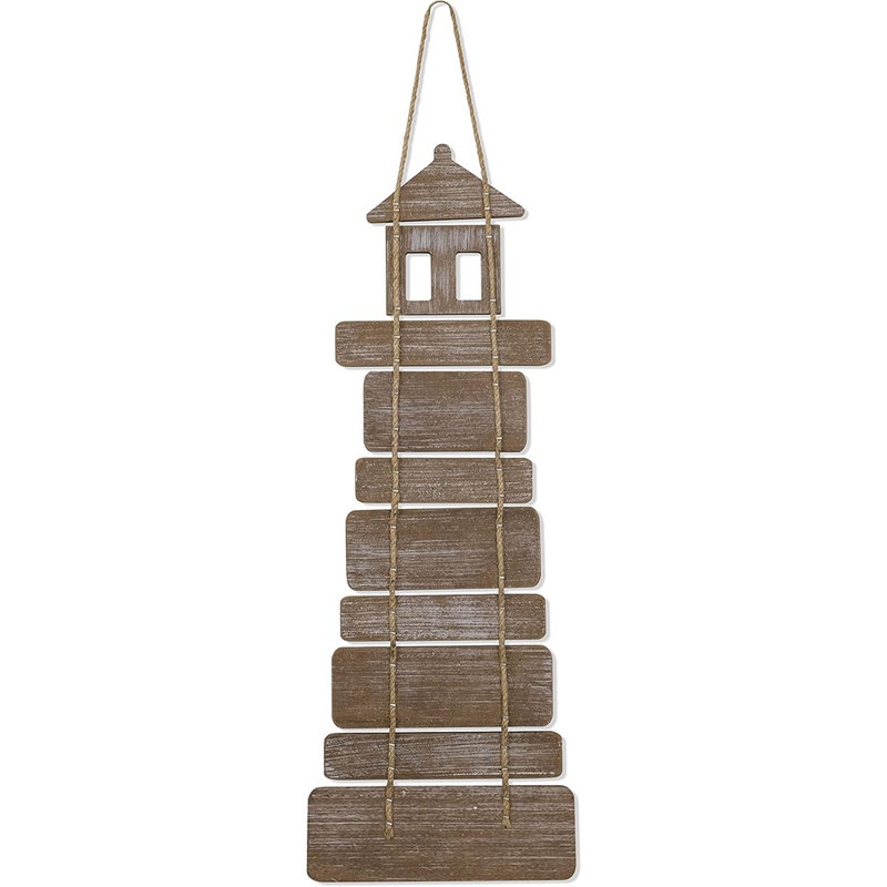 Décoration murale bord de mer avec phare, thème océan et plage pour la maison ou la salle de bain