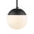 Martina 1 - Light Matte Black Sphere Pendant-86275727