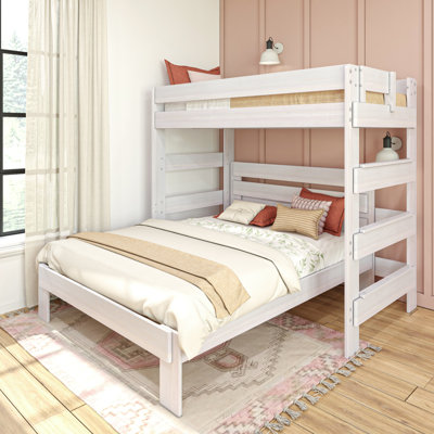  Doyle Solid Wood L-Shaped Bunk Beds