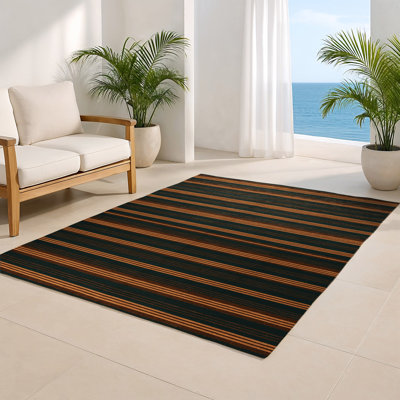 Tapis intérieur / extérieur vert HorizontalStripes