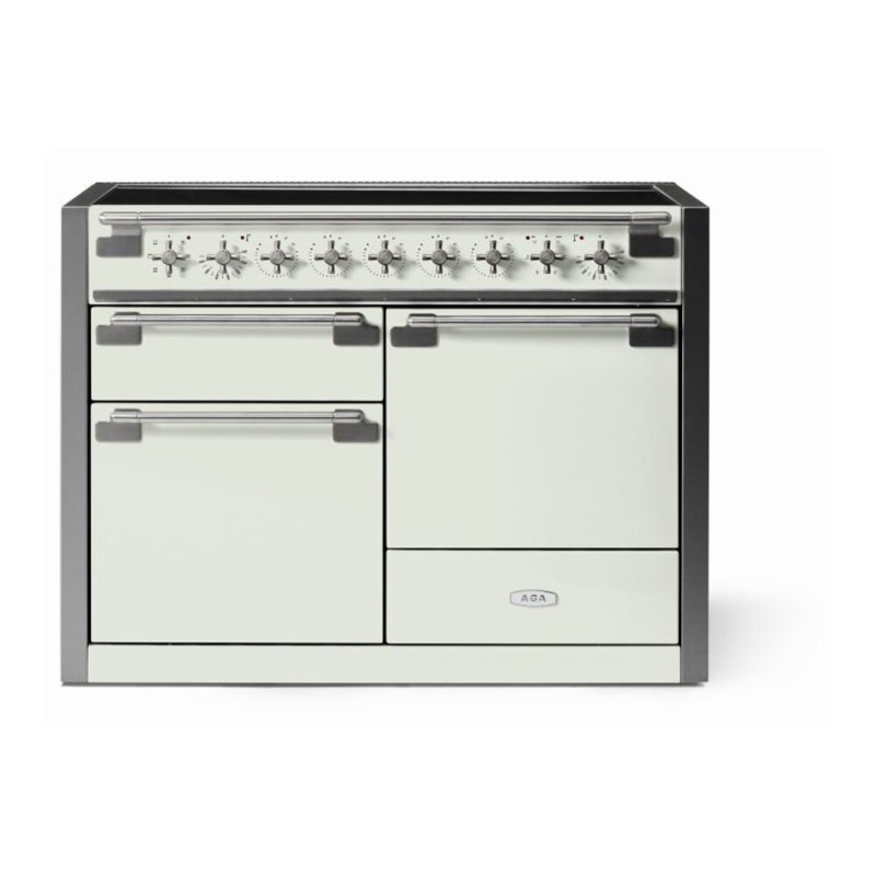Elise 48" 6 Cubic Feet Induction Freestanding Convection Range, White