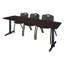 Table de formation Neyland Cain T-Base et 3 chaises empilables-32520358-32520365
