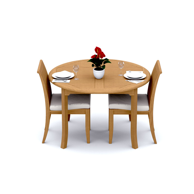 Lagos Outdoor Teak Dining Set, 2