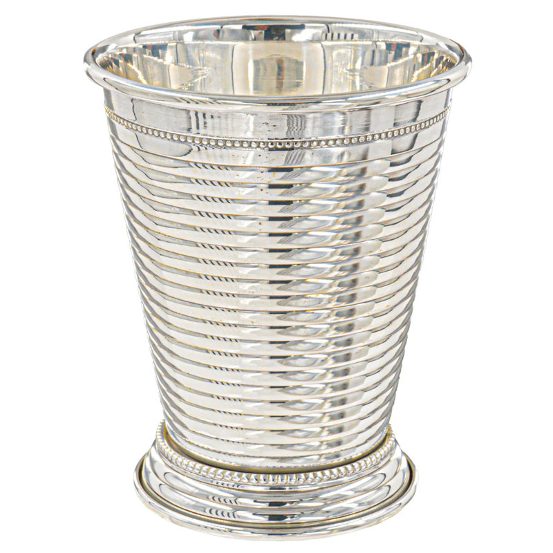 Laquella 12 oz Tasse en cuivre et menthe Julep, Argent