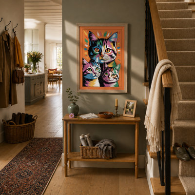 Cats Pop Art - Framed Print