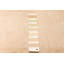 Tapis beige transitionnel noué à la main de conception unique 5 pi 2 po x 8 pi 2 po