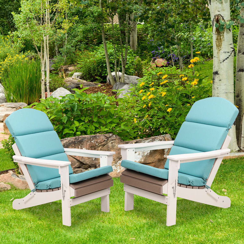 Aoodor Adirondack Chair Cushions, Blue