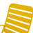 1-Piece Yellow Metal Patio Rocking Chair