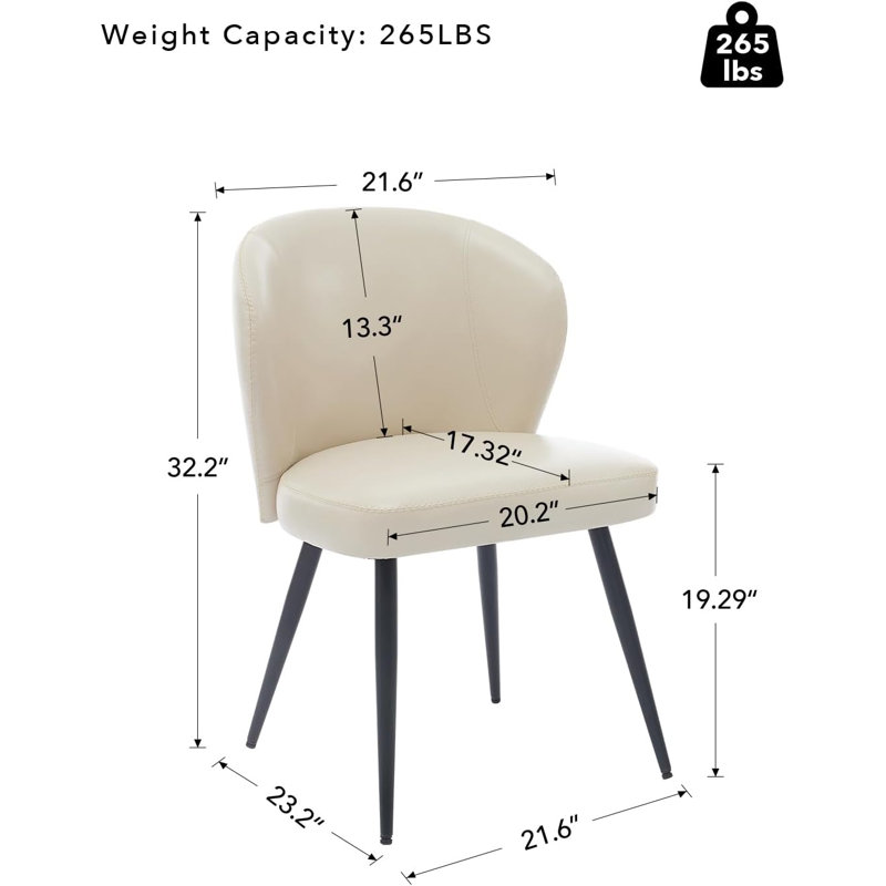 Upholstered Accent Chair, Beige