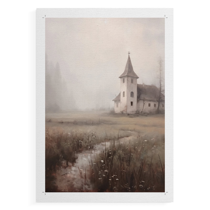 Paysage rétro IV - reproduction de toile seulement - non encadrée, H 36 po x l 24 po