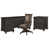 3 Pieces: Desk, Chair, Filing Cabinet