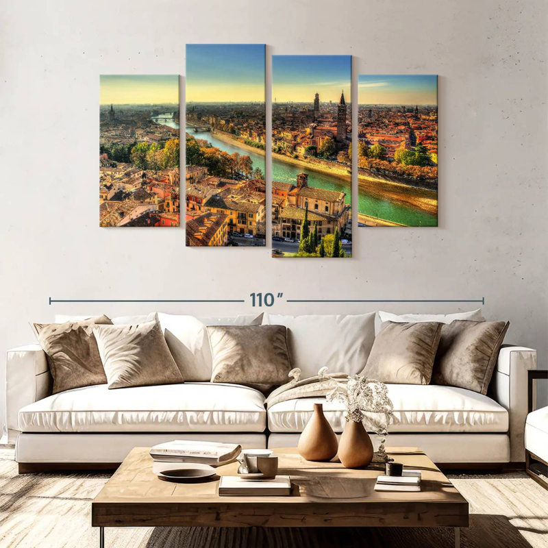 Sireci Verona Cityscape, 54" H x 84" W